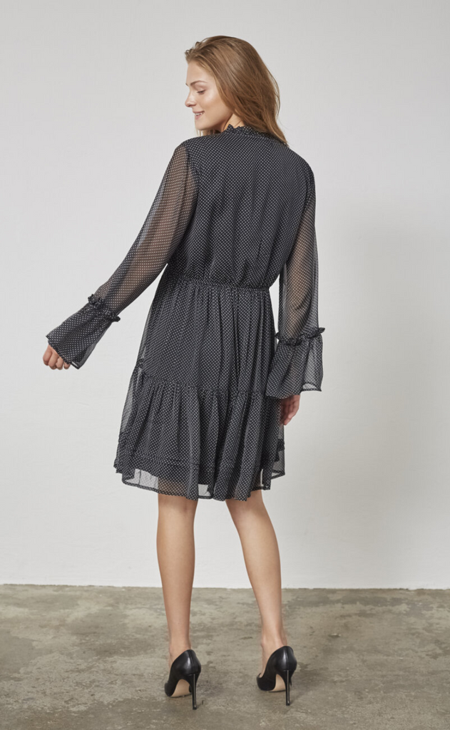 Sisters Point Kjole - Ufana-DR1 - Black/Dot