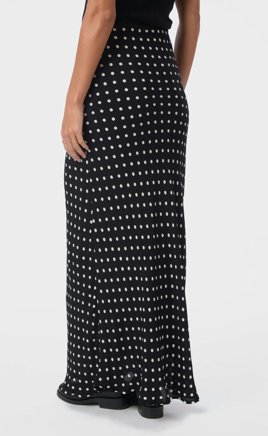 Neo Noir Skjørt - Viso Crepe Dot - Black