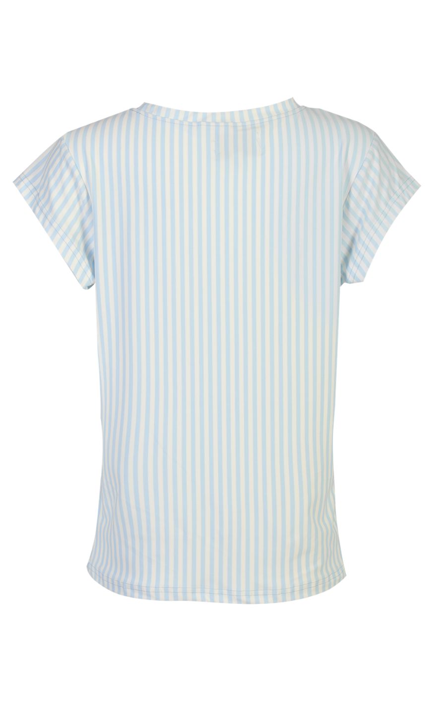 Liberté T-shirt - Alma U - L. Blue Creme Small Stripe
