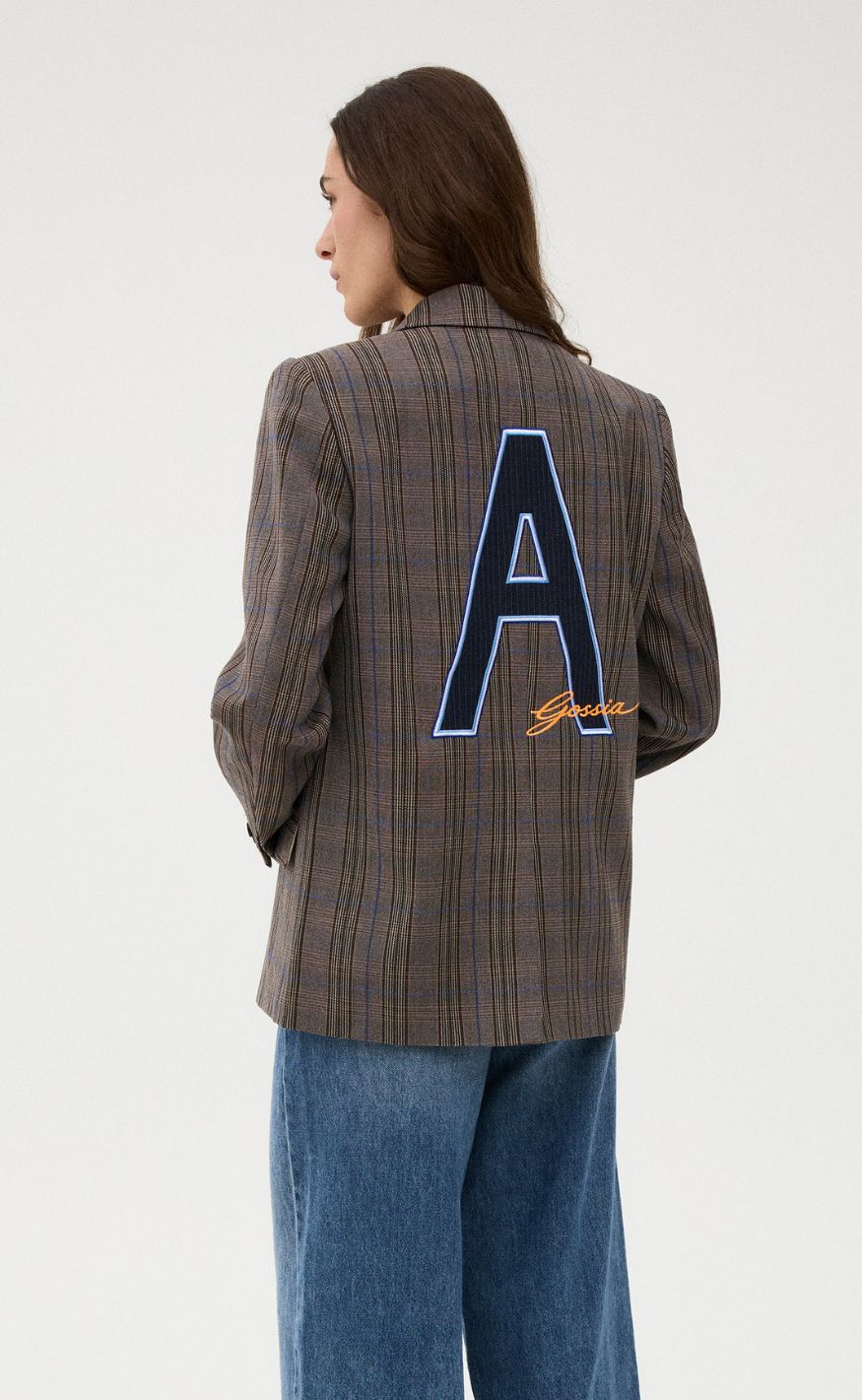 Gossia Blazer - Beatrice - Brown Blue Checks