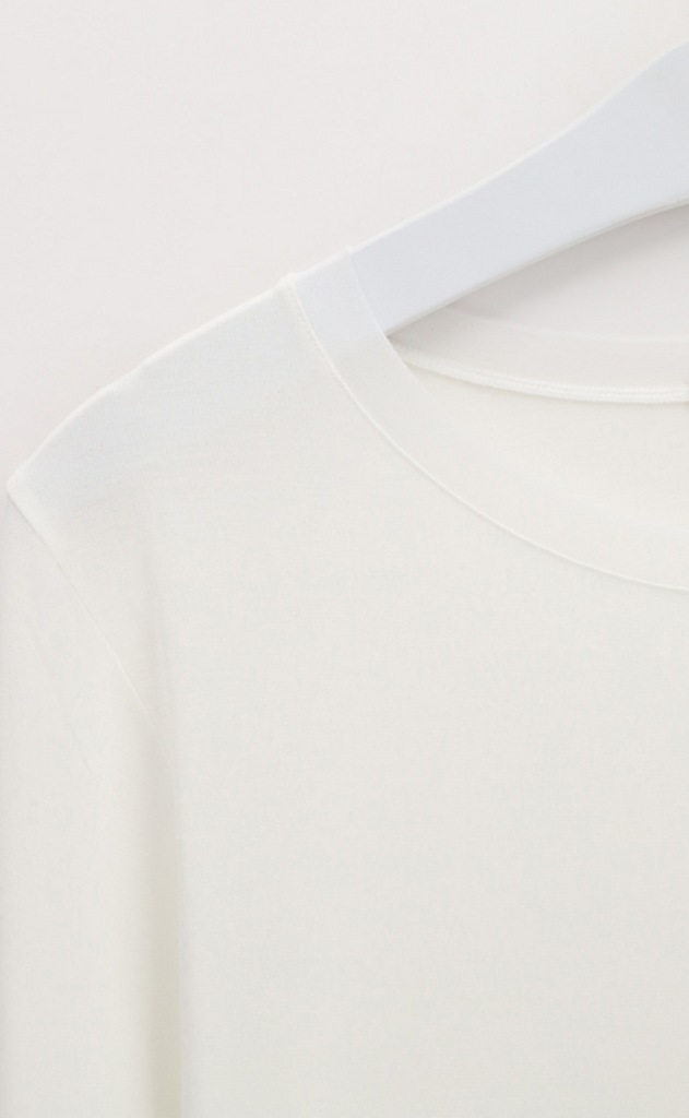 Oroblu Bluse - Perfect Line Modal Long Sleeve - Ivory