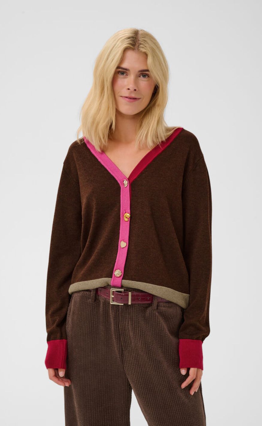 Culture Cardigan - Clare Annemarie - Coffee Bean Melange