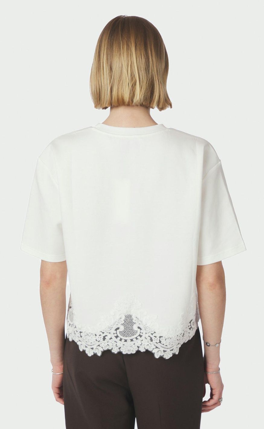 Neo Noir T-shirt - Iria Lace - White