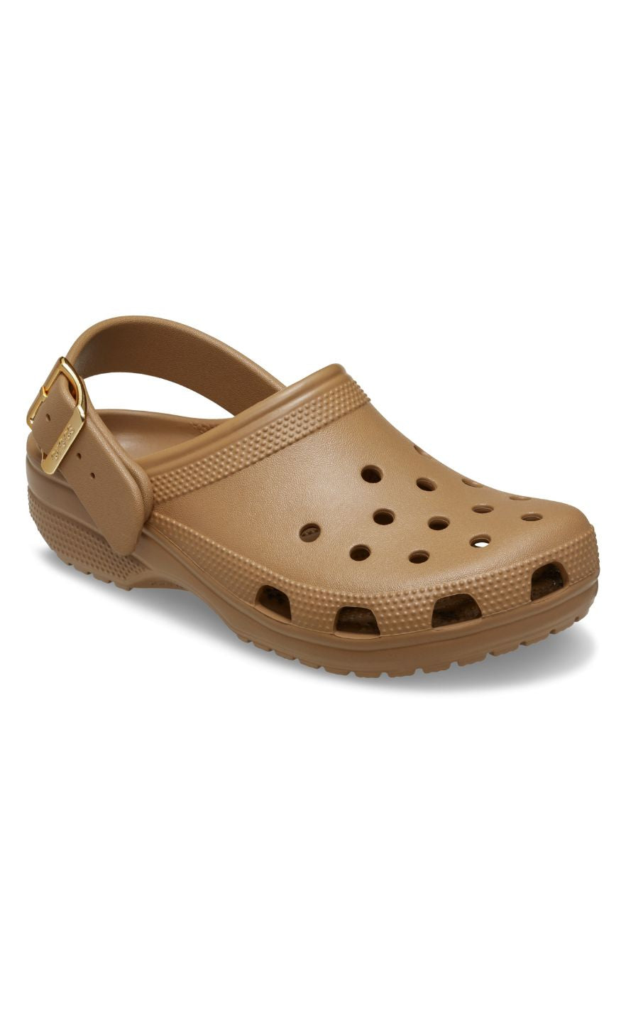 Crocs Træsko - Classic Metallic Buckle Clog - Sepia