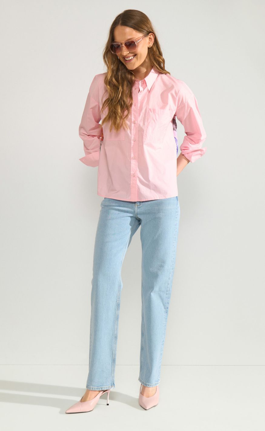 Nümph Skjorte - Forest - Pink Lady