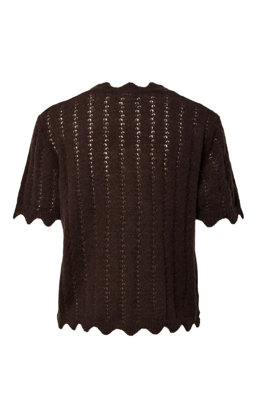 Pieces Cardigan - Ada SS - Ganache