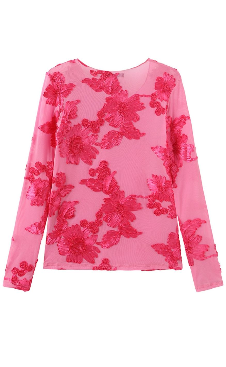 Luxzuz Bluse - Florana - Begonia Pink