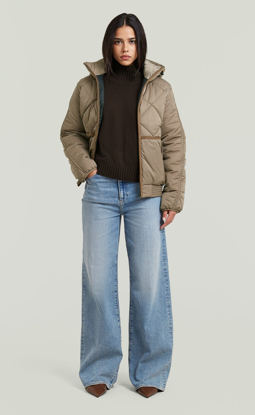 G-STAR Jakke - Cocoon Wmn - Fossil