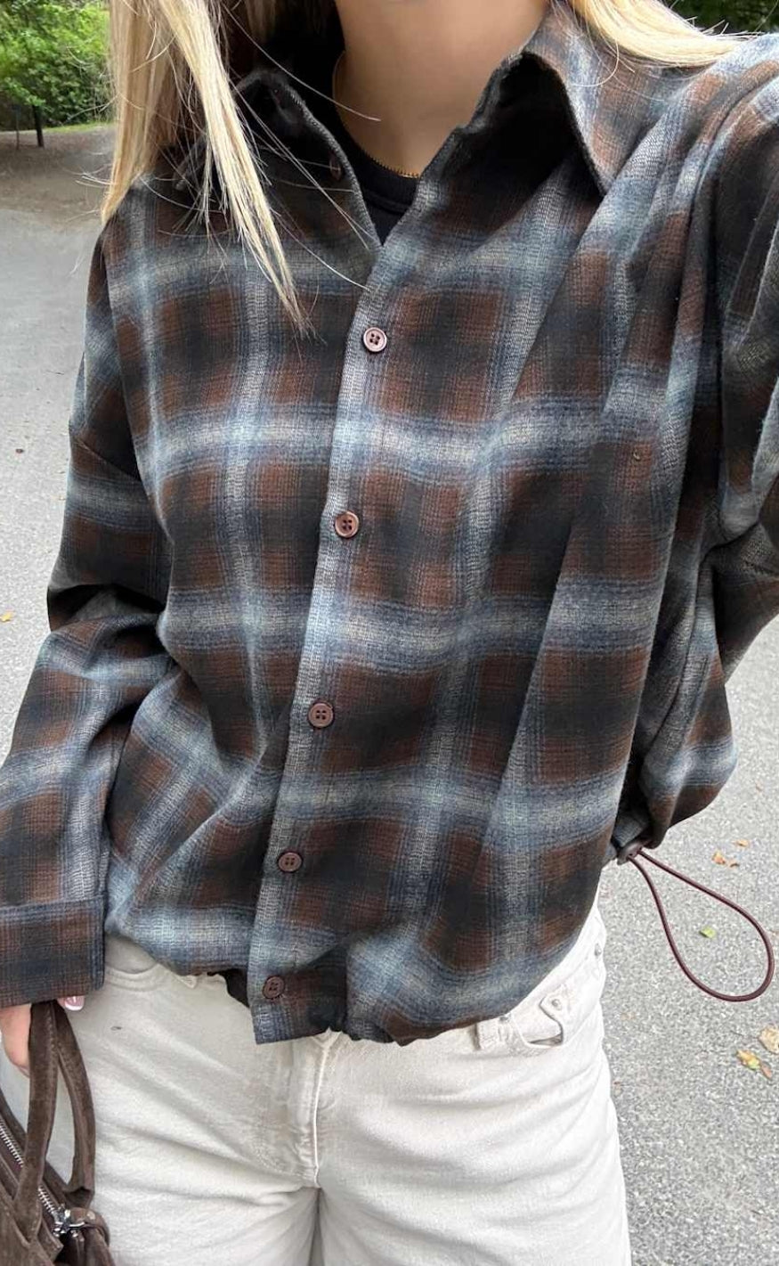 Noella Skjorte - Nila - Danne Brown Blue Check