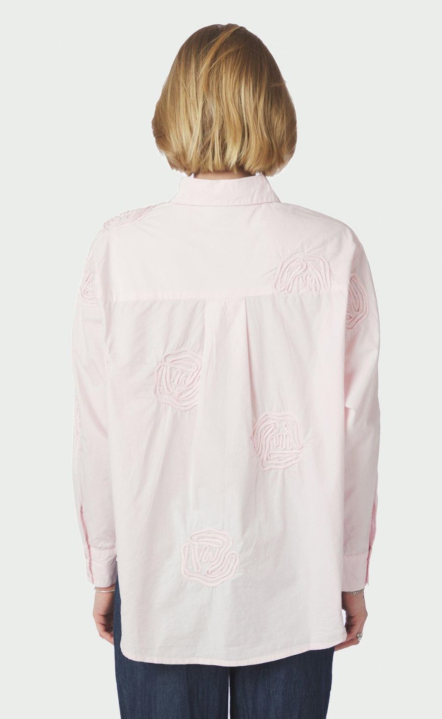 Neo Noir Skjorte - Dalma Dori Emb - Light Pink