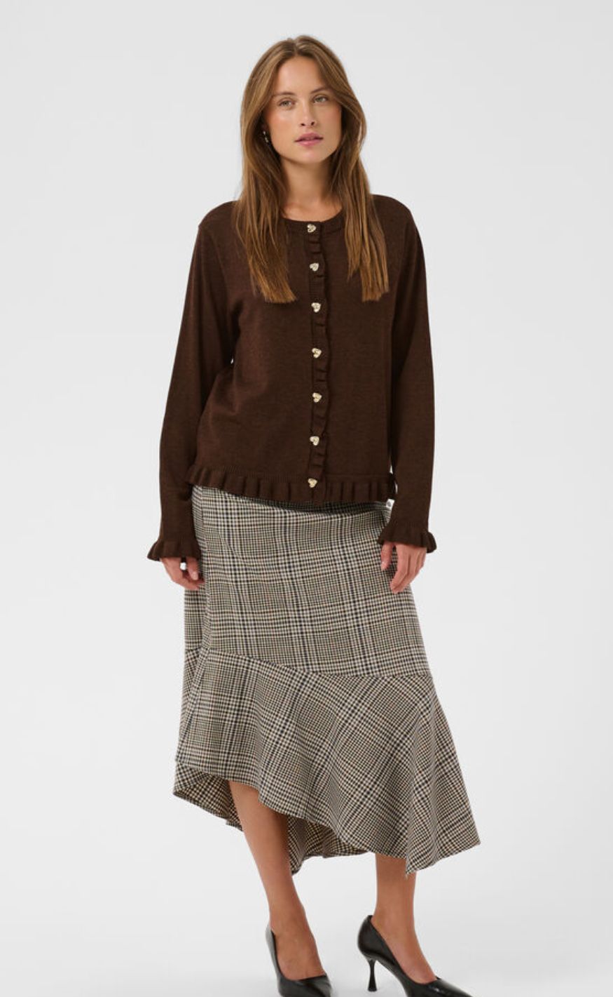 Culture Cardigan - Clare Annemarie - Coffee Bean Melange