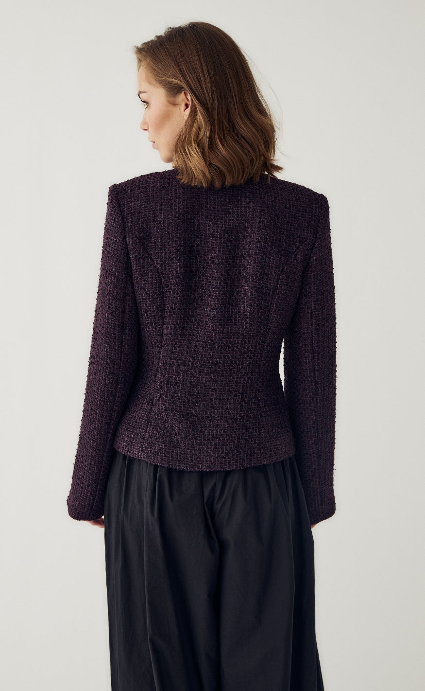 Noella Blazer - Kasaundra LS - Dark Plum