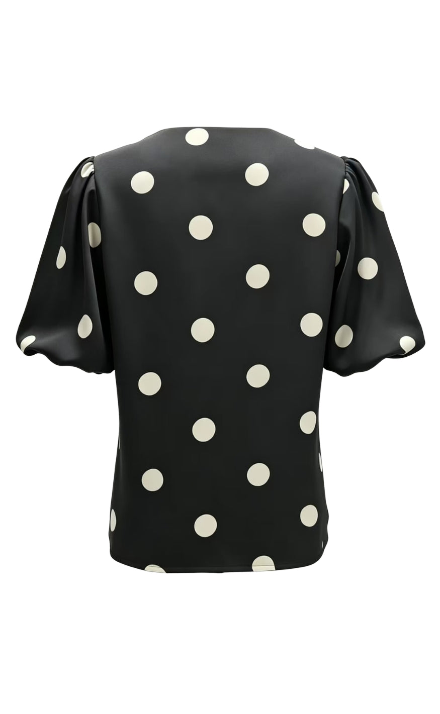 Liberte Bluse - Dotti - Black Creme Dot