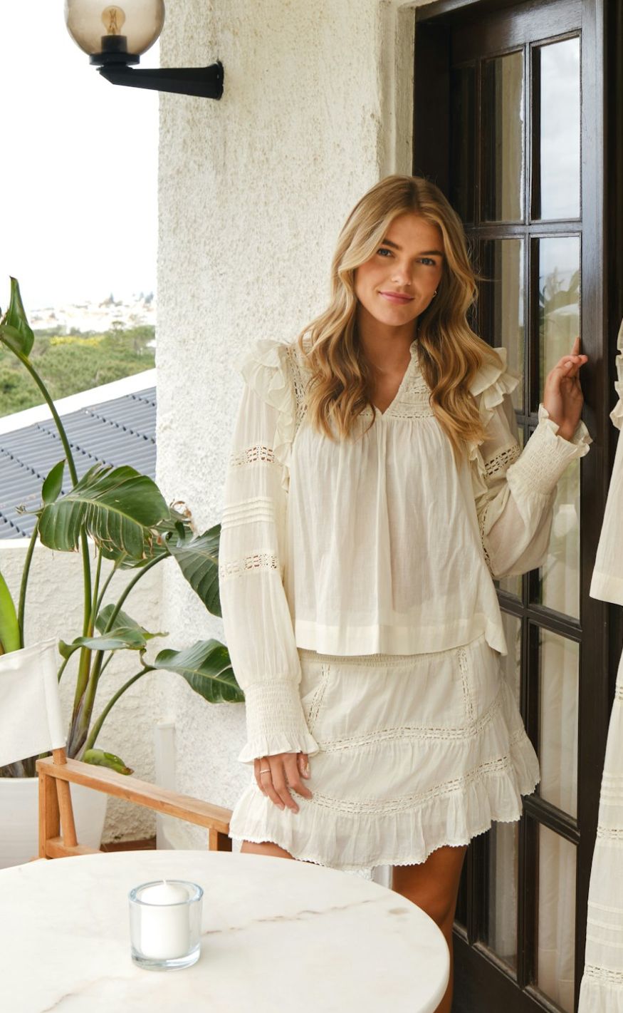 Neo Noir Bluse - Mauri S Voile - Light Yellow