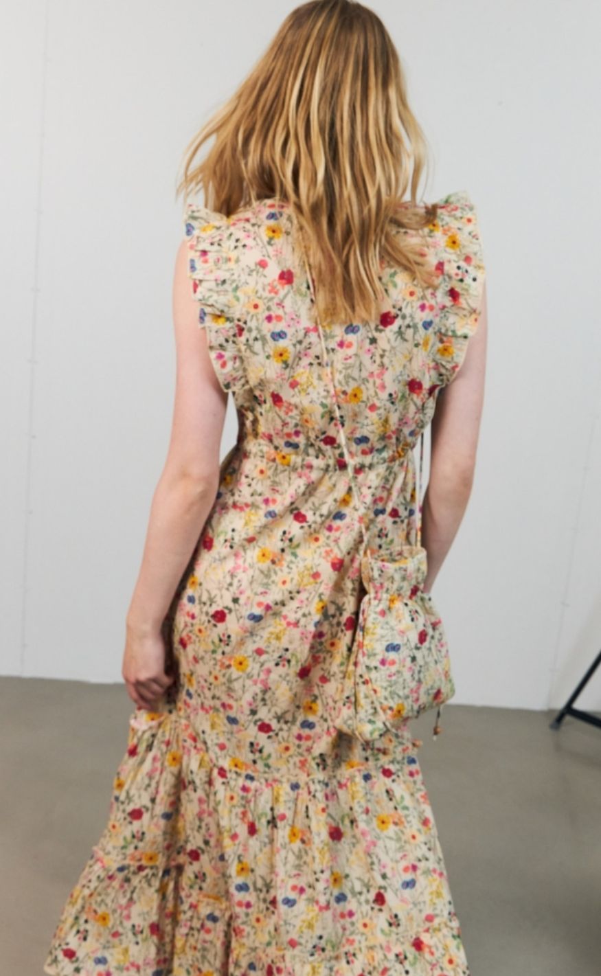 Lollys Laundry Kjole - SamoLL Midi - Flower Print