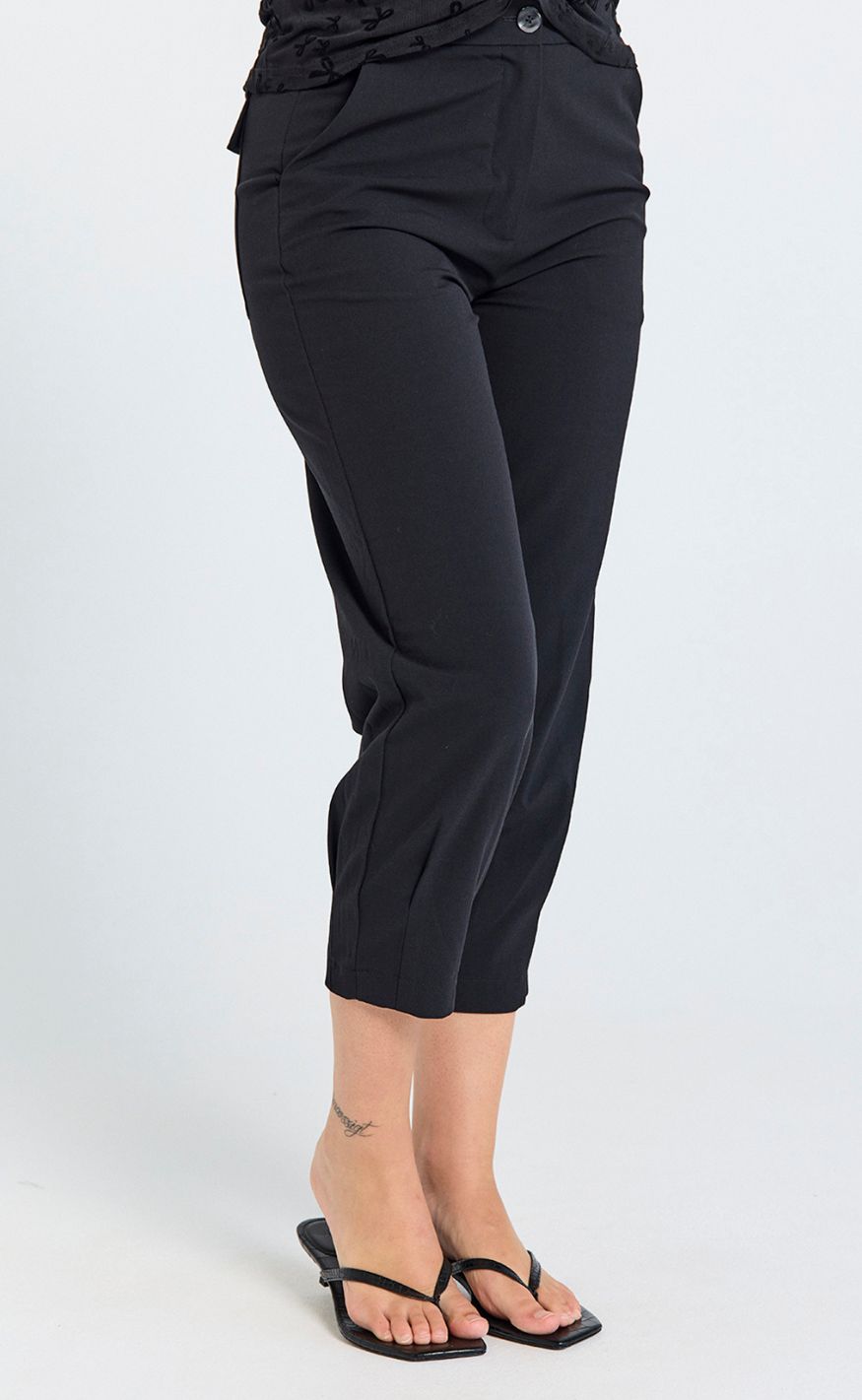 Freequent Bukser - Swift - Dark Grey Melange