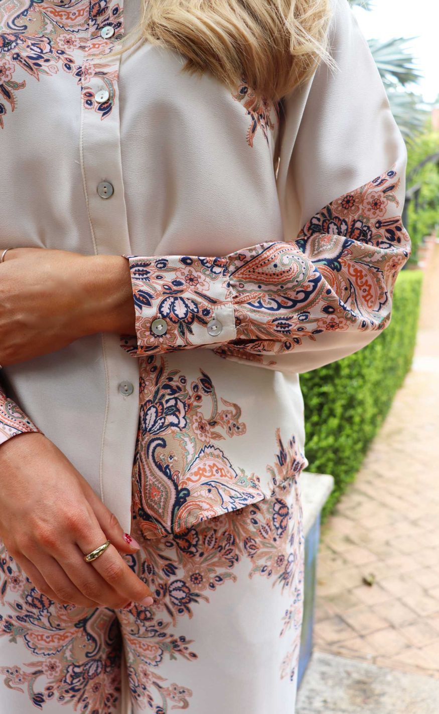 Liberte Skjorte - Wennise - Creme Paisley