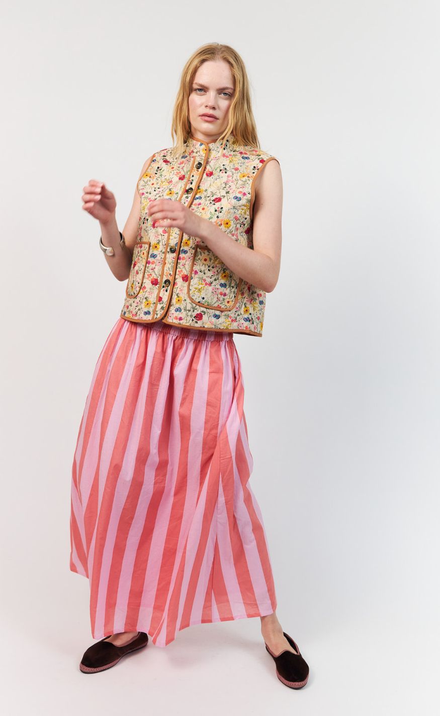 Lollys Laundry Vest - CairoLL Quilted - Flower Print