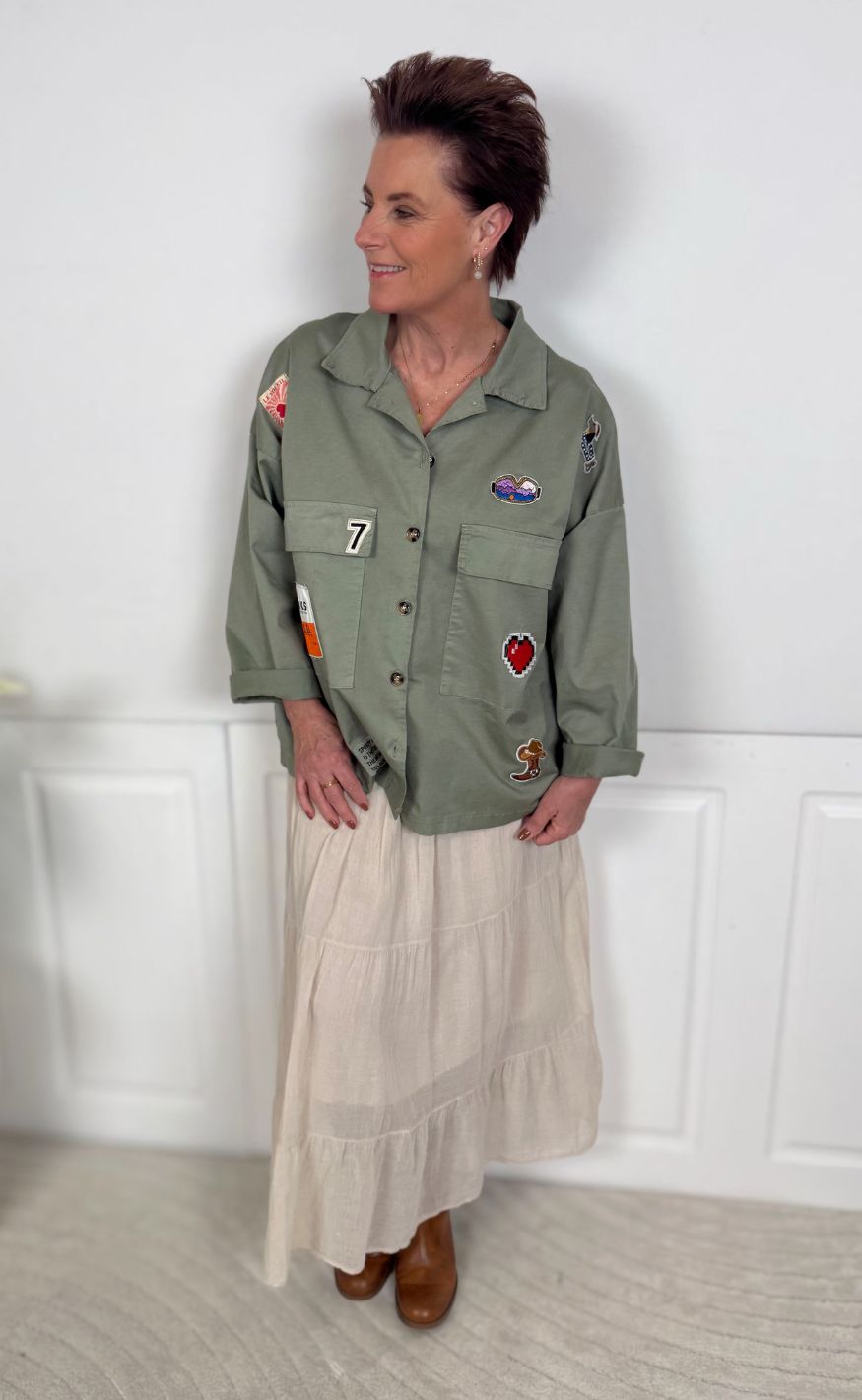 Marta Du Chateau Jakke - Astoria - Military1011