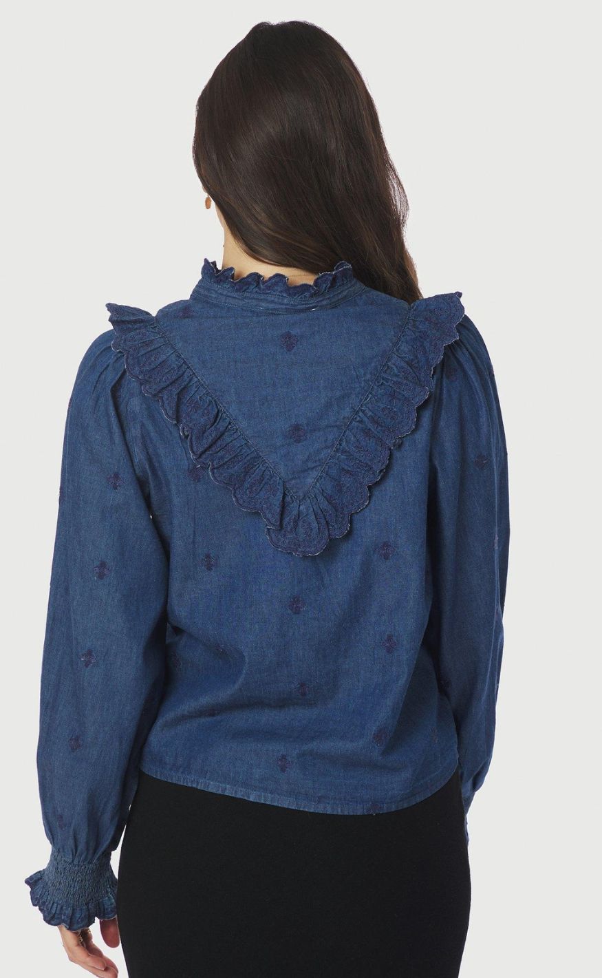 Neo Noir Bluse - Degas Denim - Blue