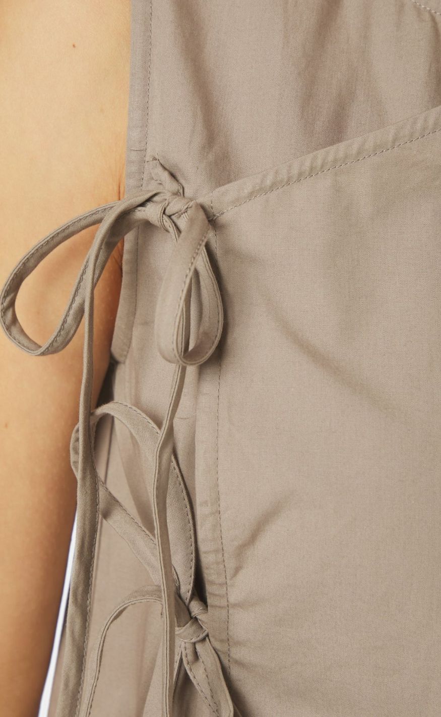 Neo Noir Topp - Lasa C poplin - Taupe