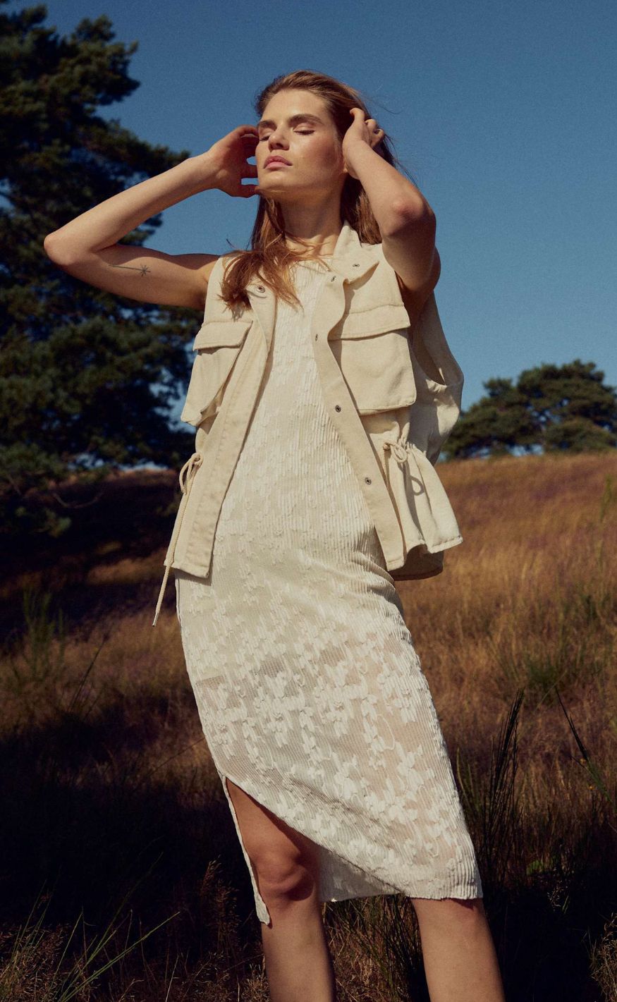 Noella Vest - Mireya - Washed Ivory
