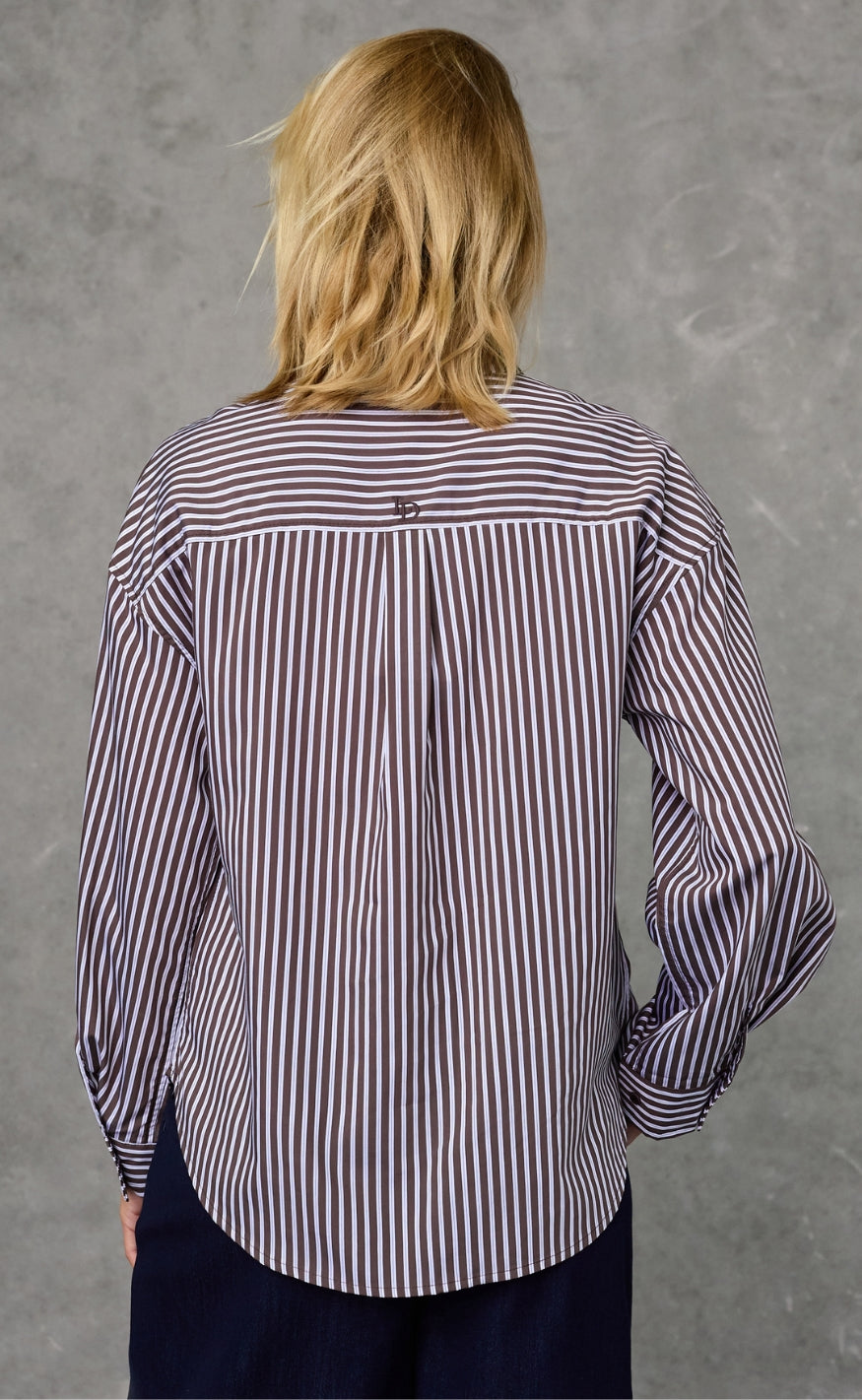 Love & Divine Skjorte - Love1663 - Brown Stripe