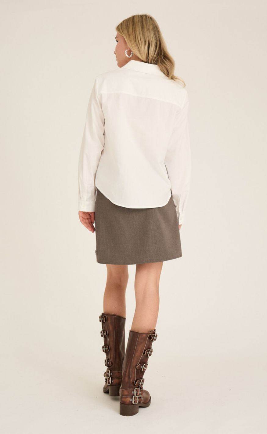 A-View Skjørt - Brigitte - 990 Medium Grey Melange