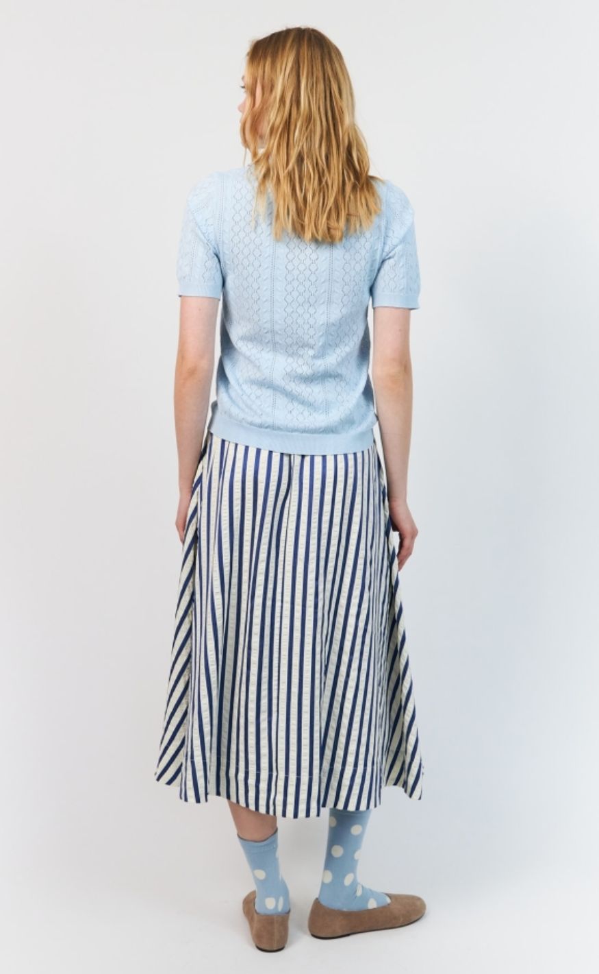 Lollys Laundry Skjørt - BristolLL Midi - Blue