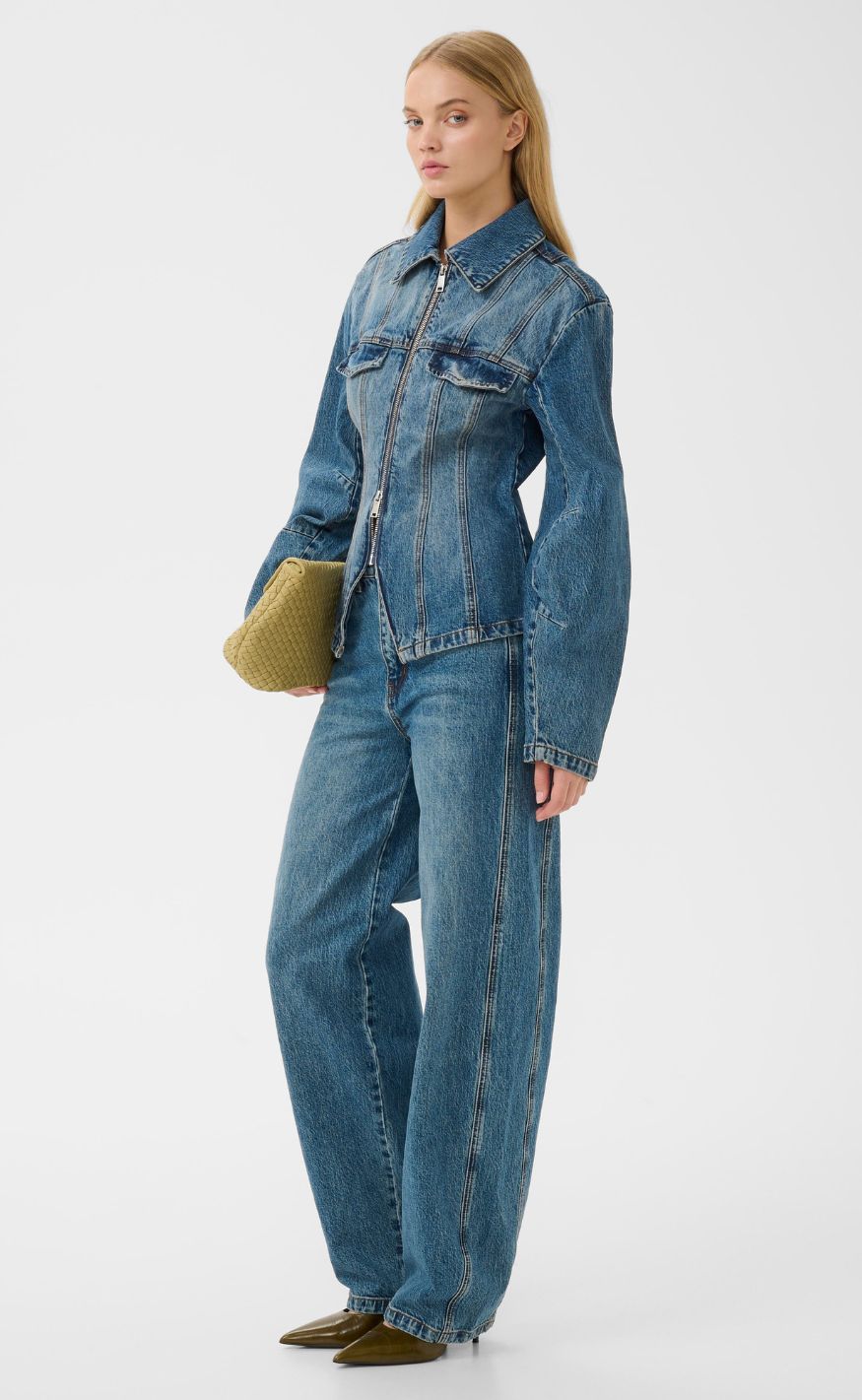 Gestuz Jakke - Melu - Classic Mid Blue Wash
