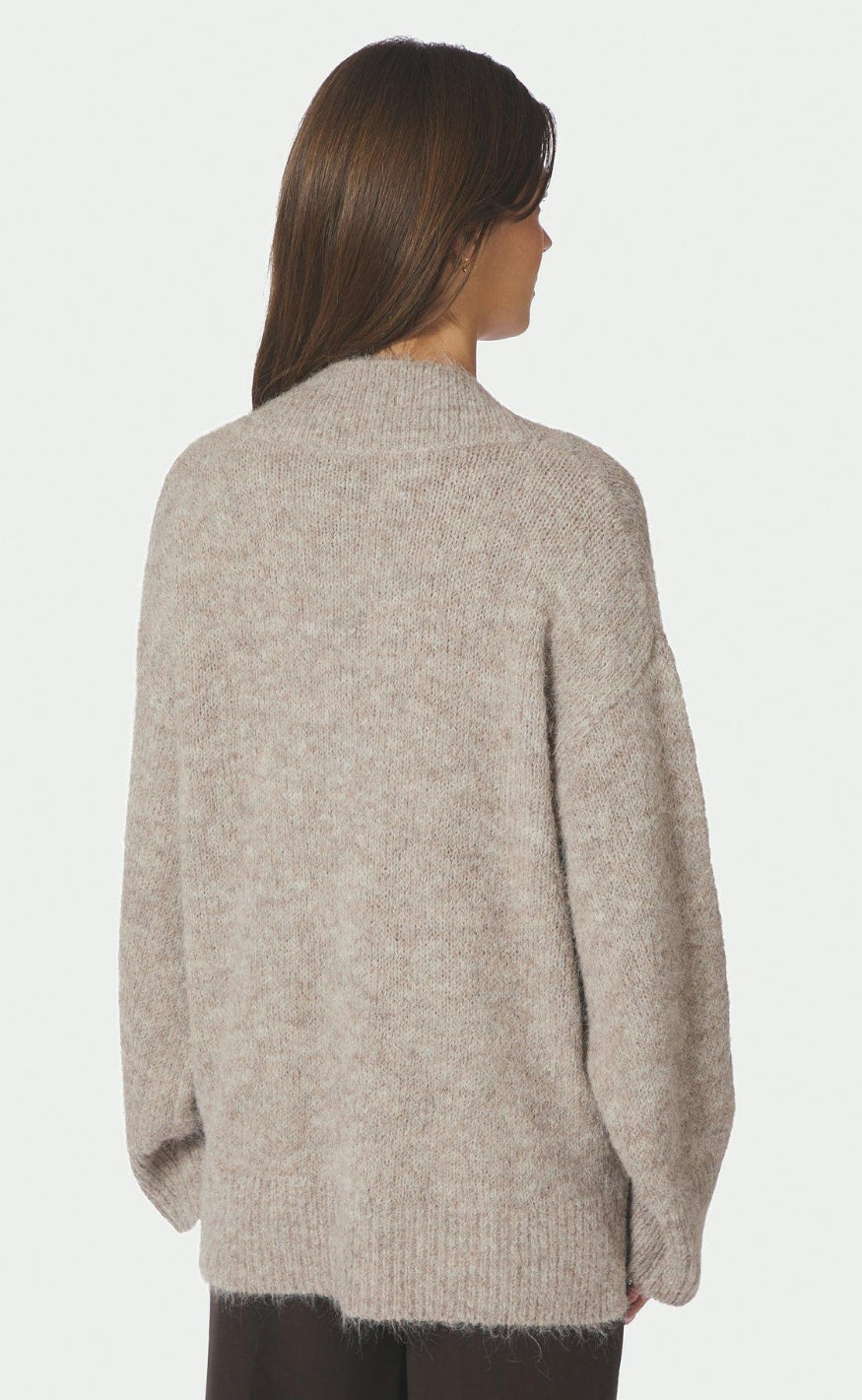 Neo Noir Genser - Melli Fluffy - Beige Melange
