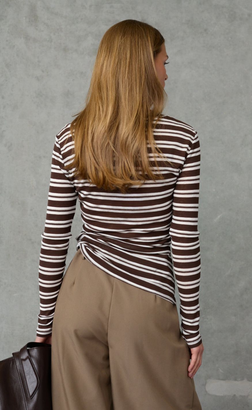 Love & Divine T-shirt - Love1625 - Brown Stripes