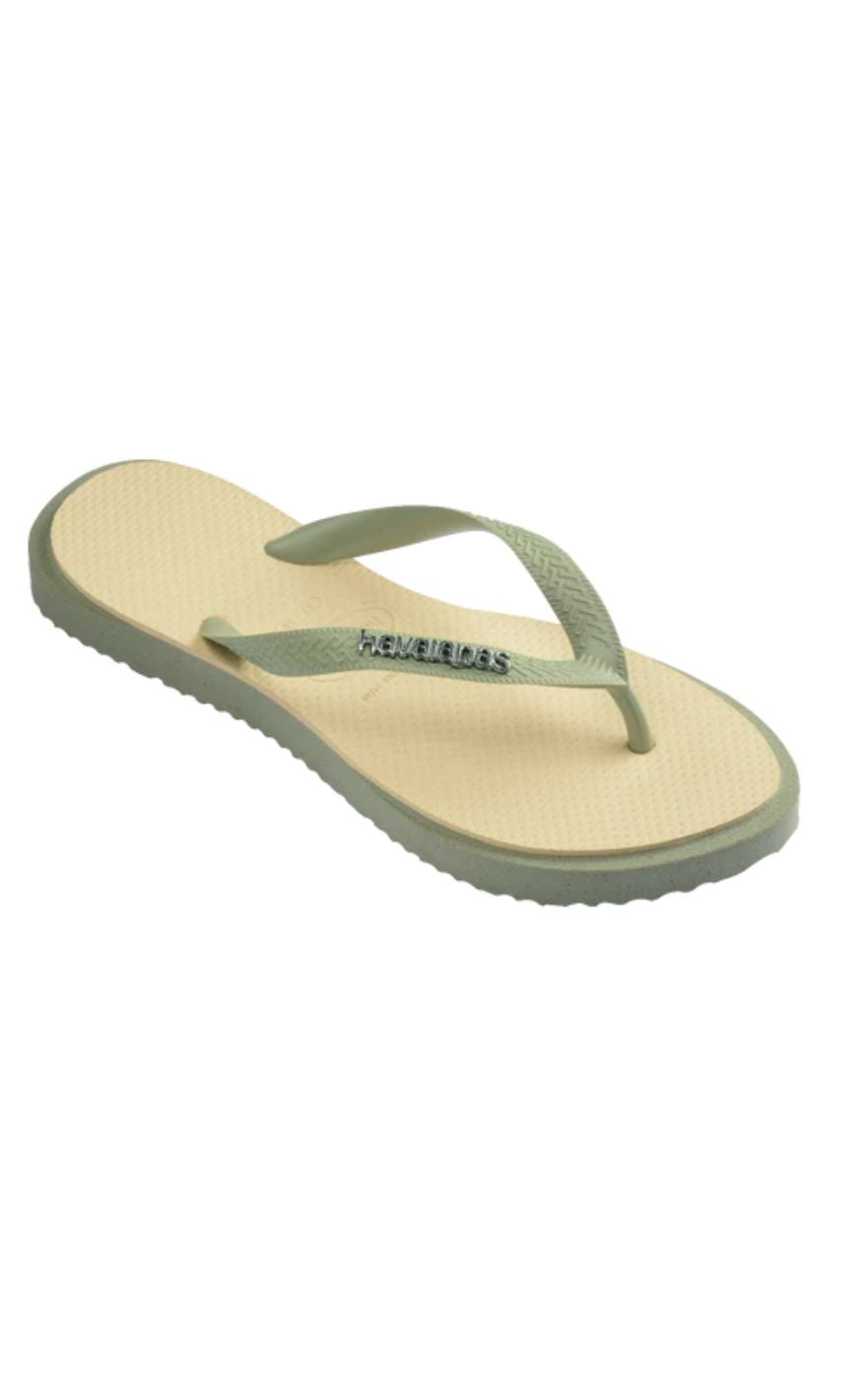 Havaianas Klipklappere - Topp Point Fusion - Smoke Green/Butter