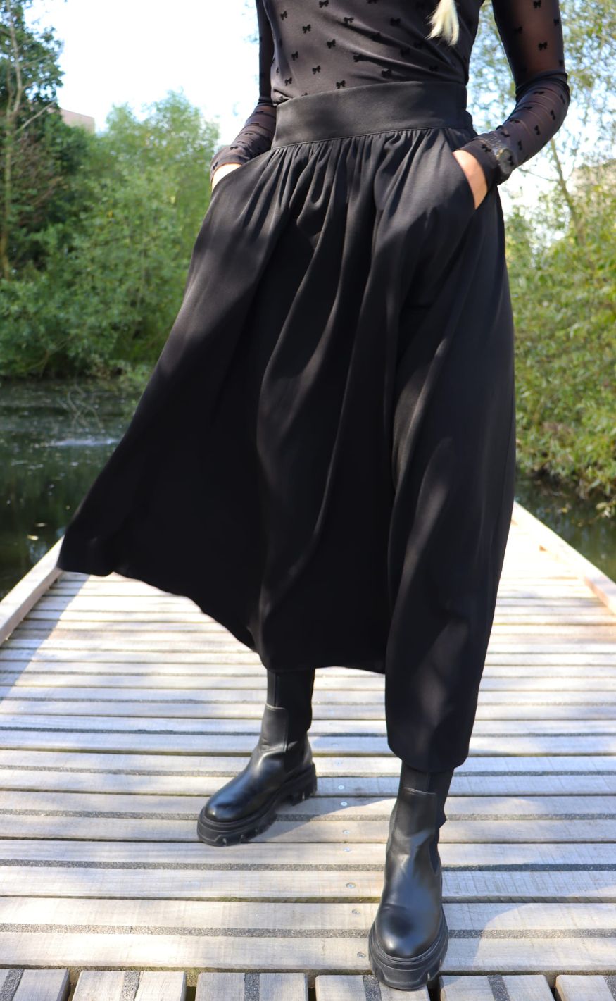 Liberte Skjørt - Frede Long - Black