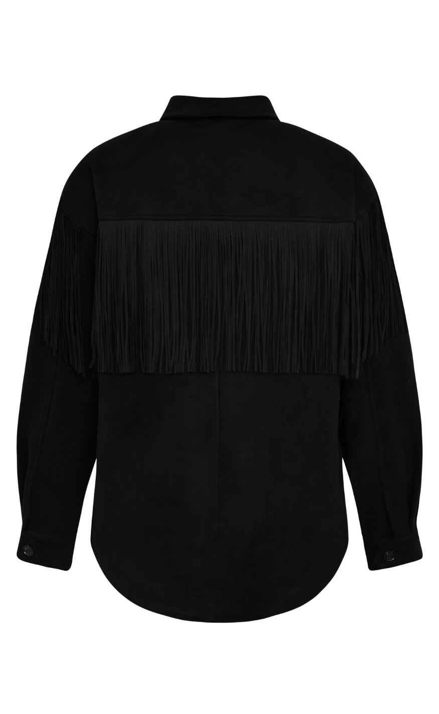 A-View Skjorte - Suede Fringle - Black