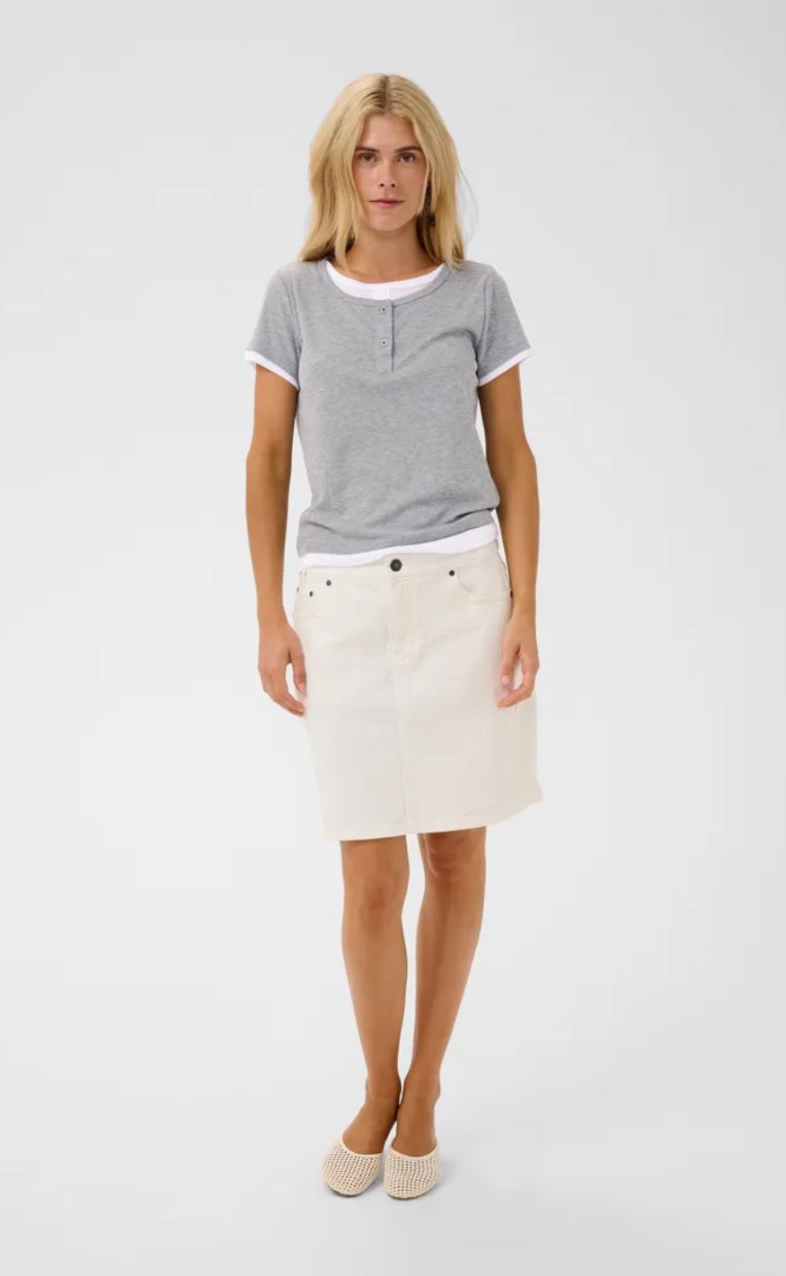 Culture T-Shirt - Rachel - Grey Melange