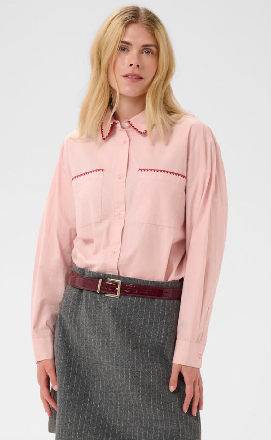 Culture Skjorte - Malena Olena - Pale Mauve