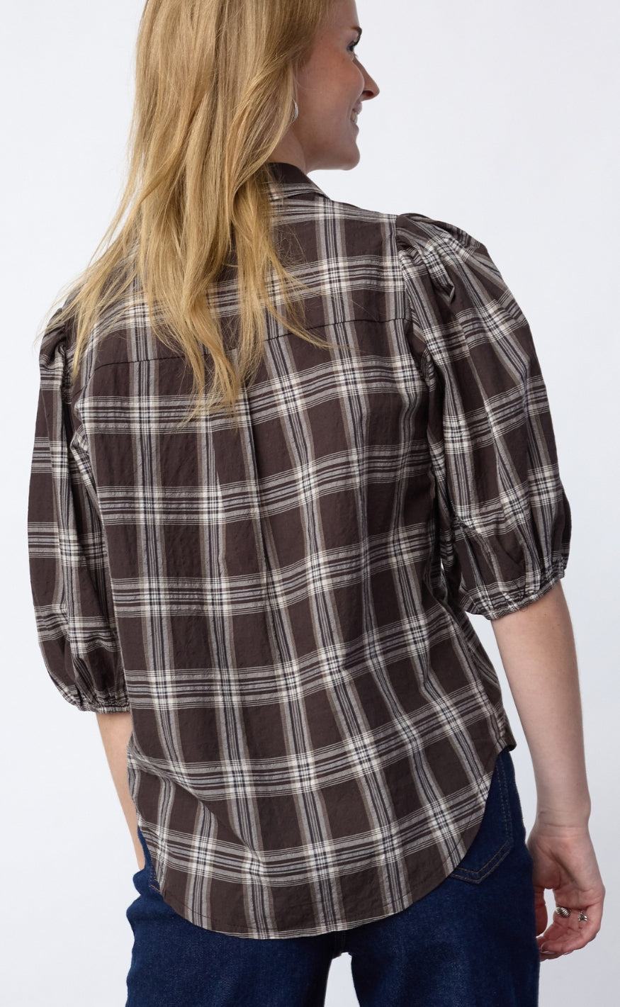 Sisters Point Shorts - ELLA-SH90 - Brown Check