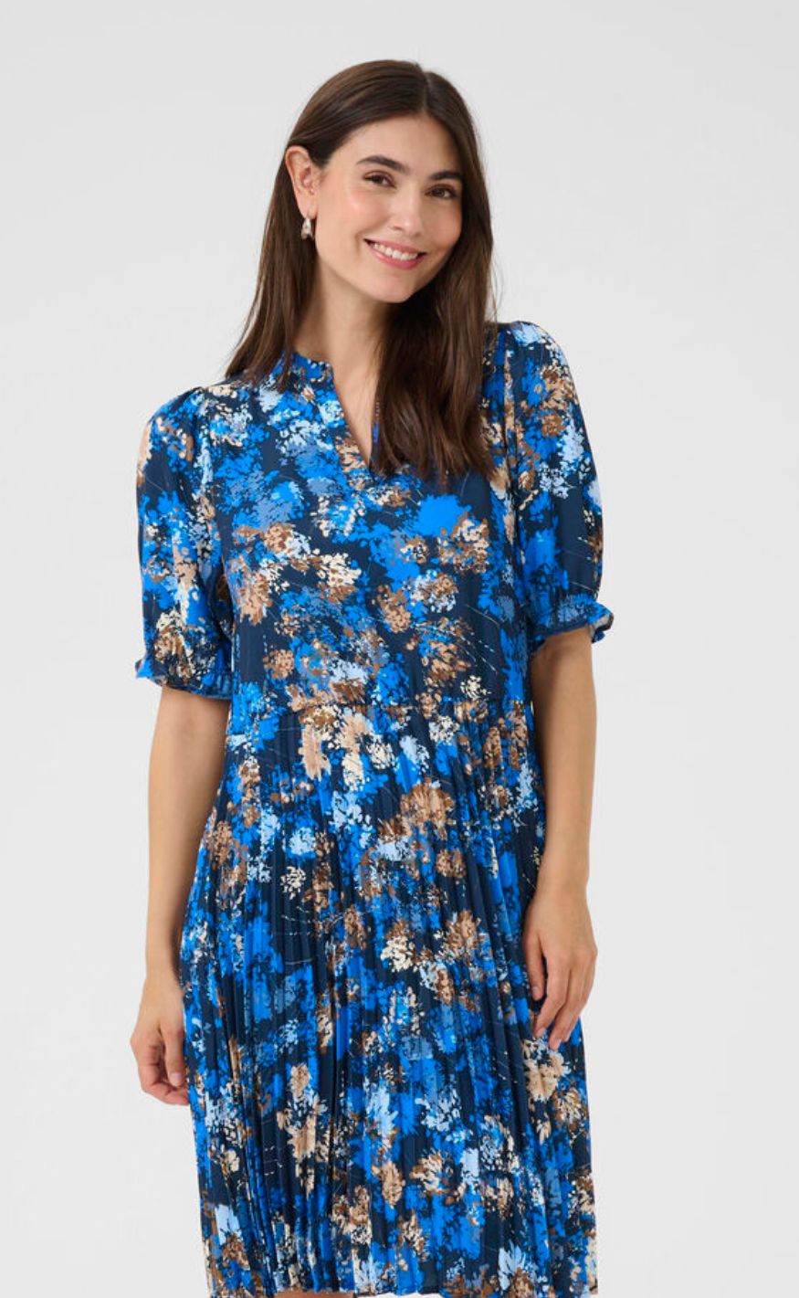 Culture Kjole - Paddy Betty Short - Blue Flower