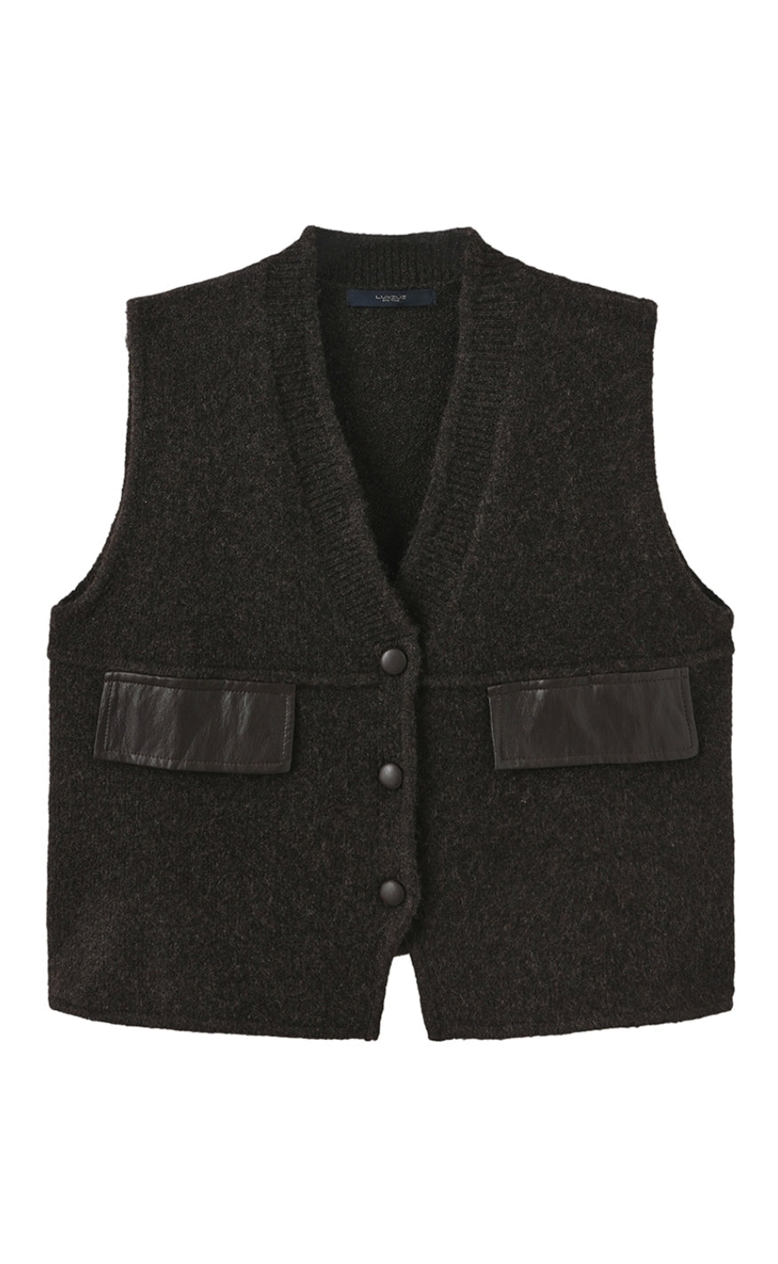 Luxzuz Vest - Zascha - Choco Lux