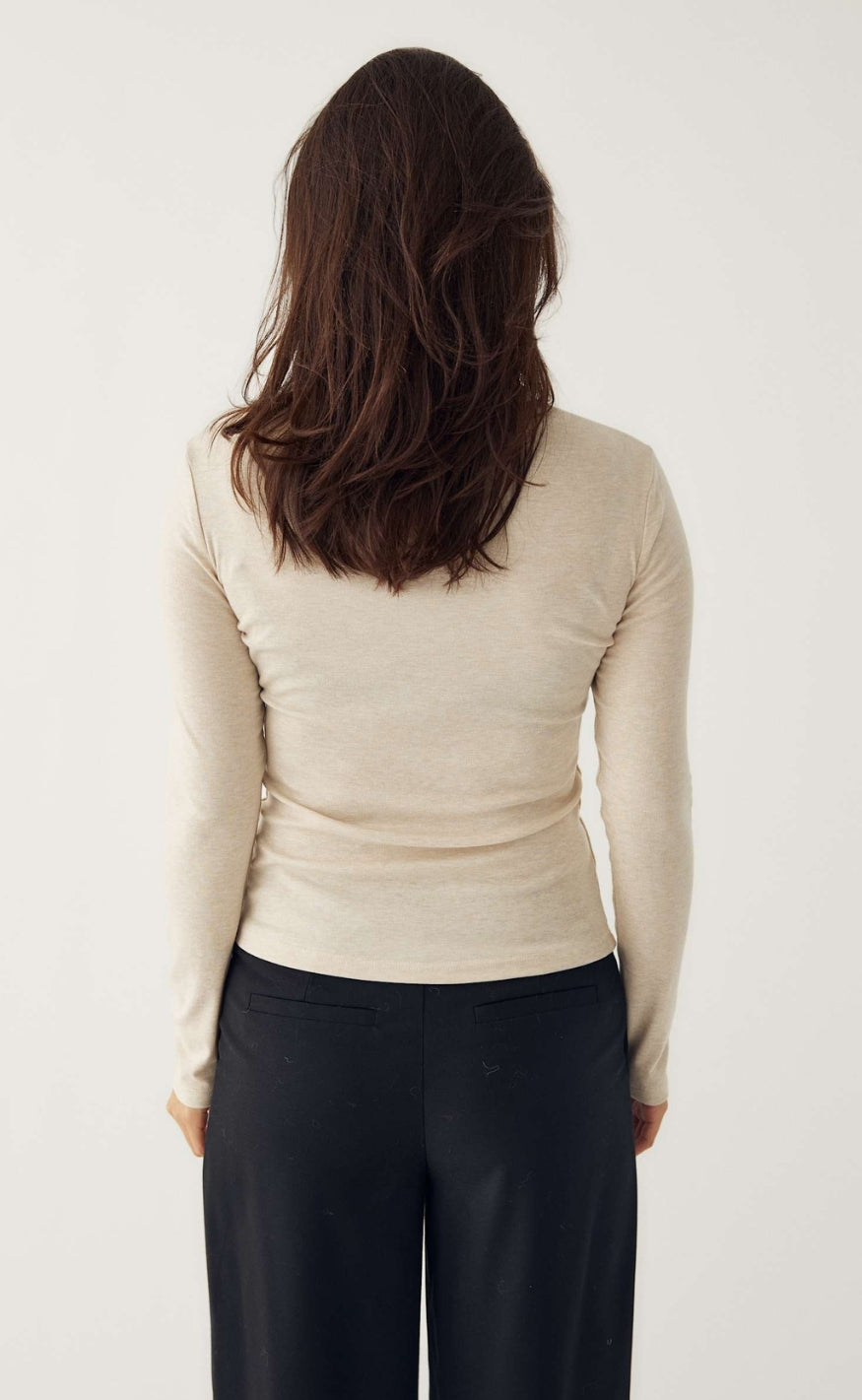 Noella Bluse - Lidie - Oatmeal Melange