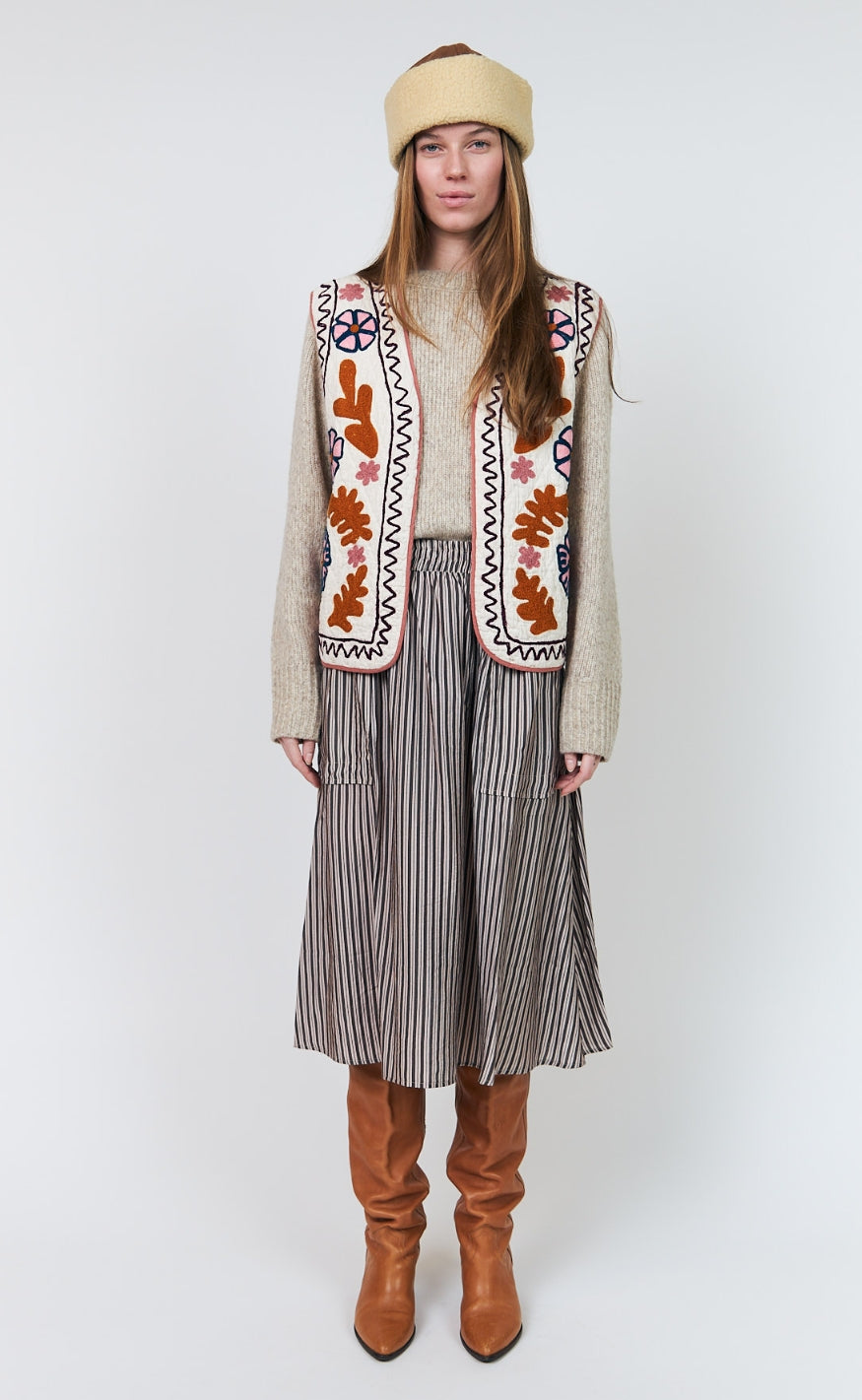 Lollys Laundry Vest - Honey - Creme
