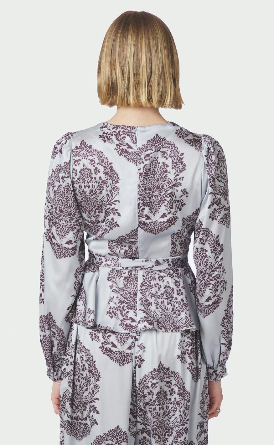 Neo Noir Bluse - Rista Deco Drop - Light Blue