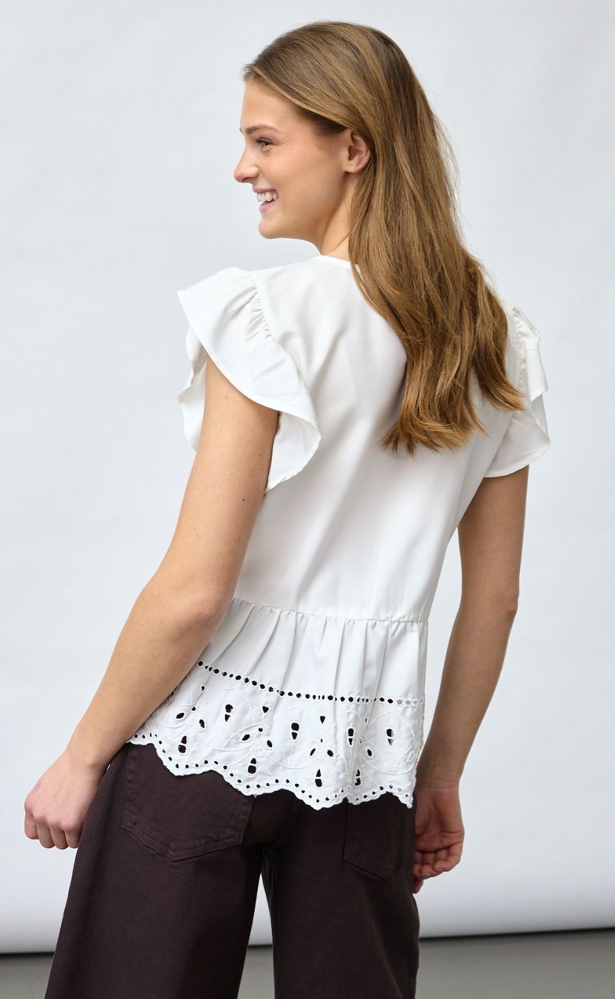 Sisters Point Topp - IBEN-SL - Cream