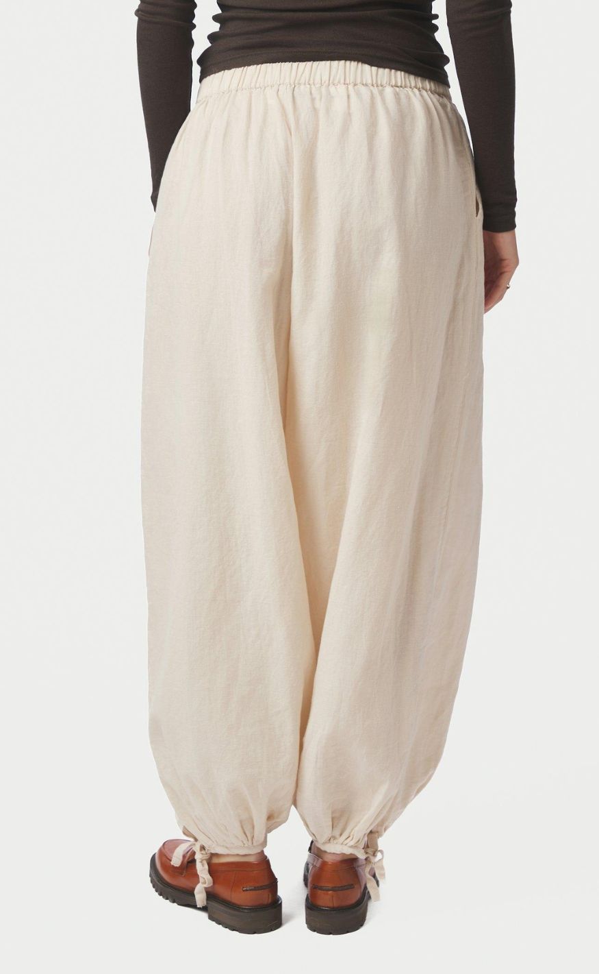 Neo Noir Bukser - Roxane Balloon Linen - Sand
