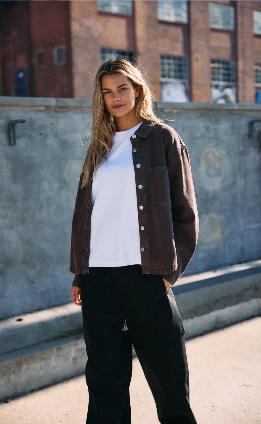 Noisy May Jakke - Alva LS - Chocolate Brown