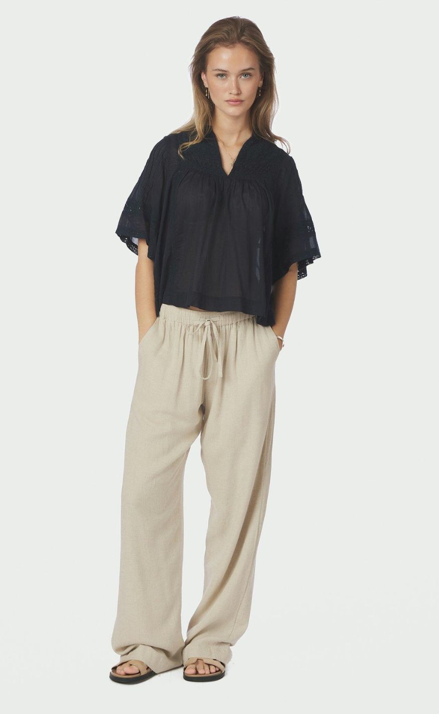 Neo Noir Bluse - Siama S Voile - Navy