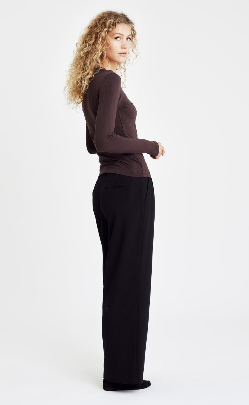 Hype The Detail Bluse - 600-14 - Brown