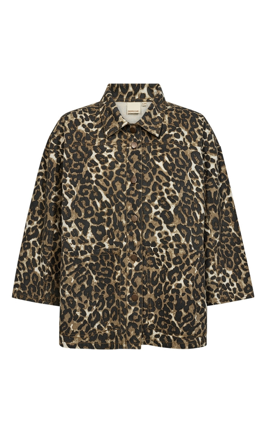 Depeche Skjorte - Tonja - Leopard Printed