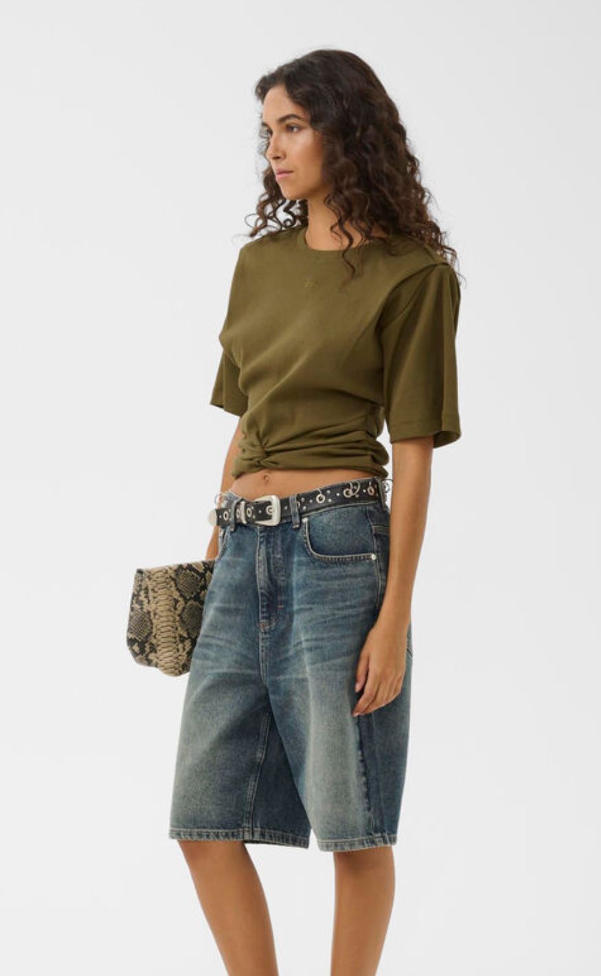 Gestuz T-Shirt - Betty - Military Olive